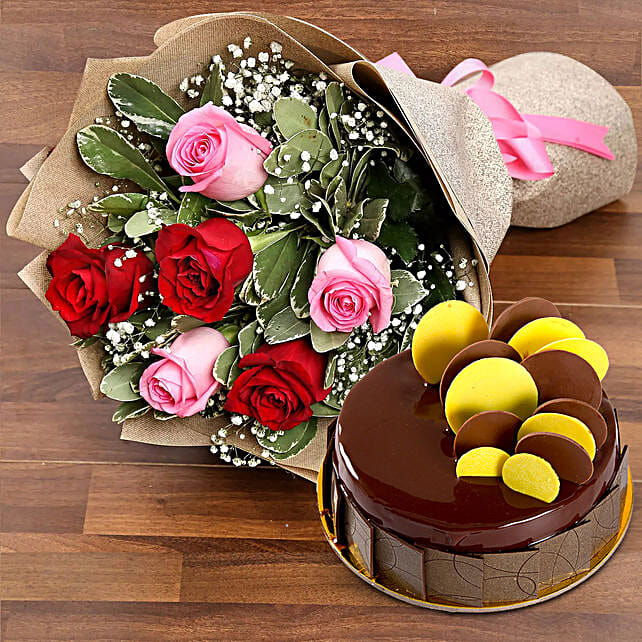Birthday Flowers Cake To Uae From India Ferns N Petals