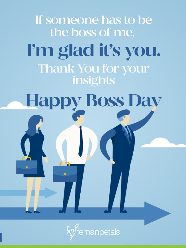 30+ Boss Day Wishes N Quotes | Boss Day Whatapp Messages - Ferns N Petals