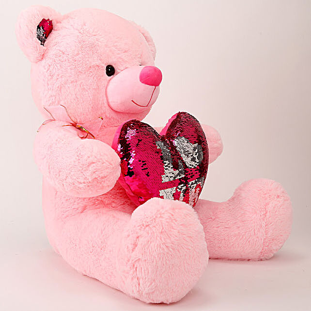 sequin teddy bear